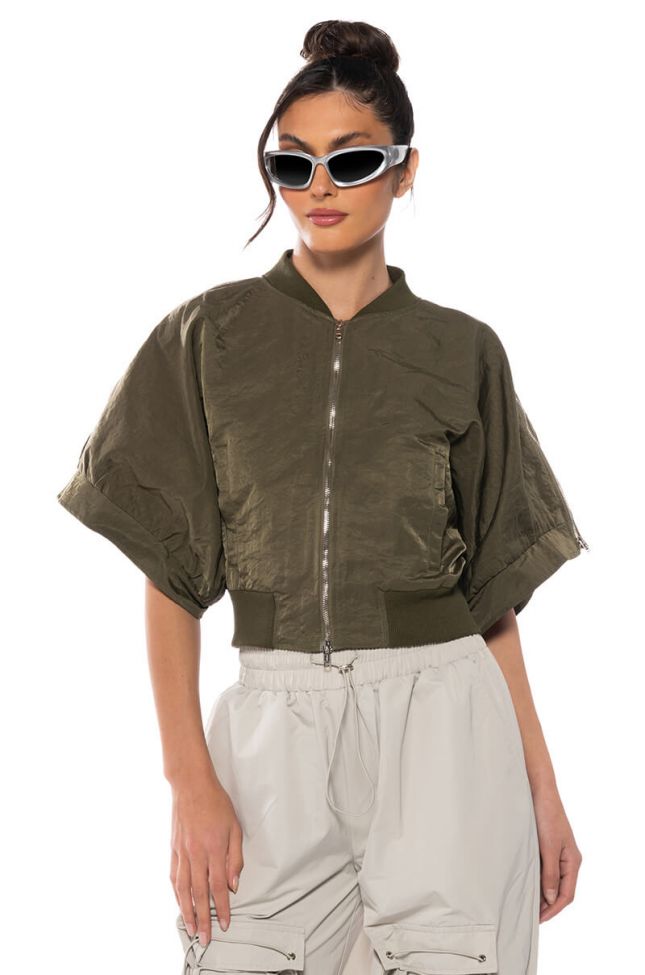 Front View Reporting For Duty Short Sleeve Bomber