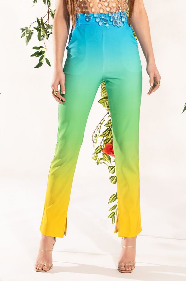 Front View Resort Sunset In Paradise Ombre Pants