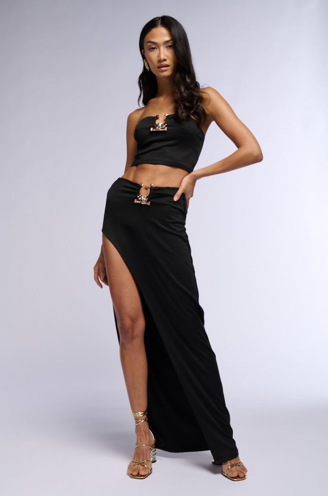 Extra View Riley High Slit Maxi Skirt