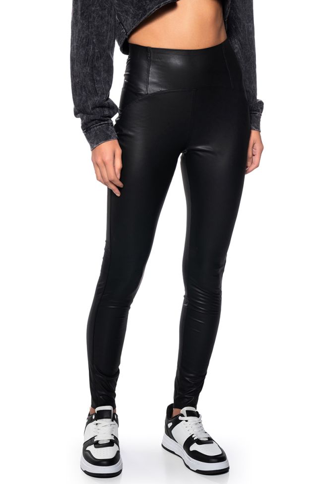 Front View Rio High Rise Legging With 4 Way Stretch