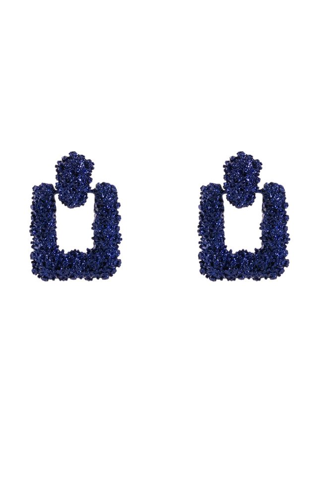 ROCK OF AGES TEXTURED DROP EARRINGS
