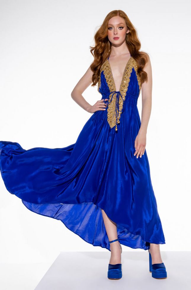 Front View Royalty Luxx Maxi Dress