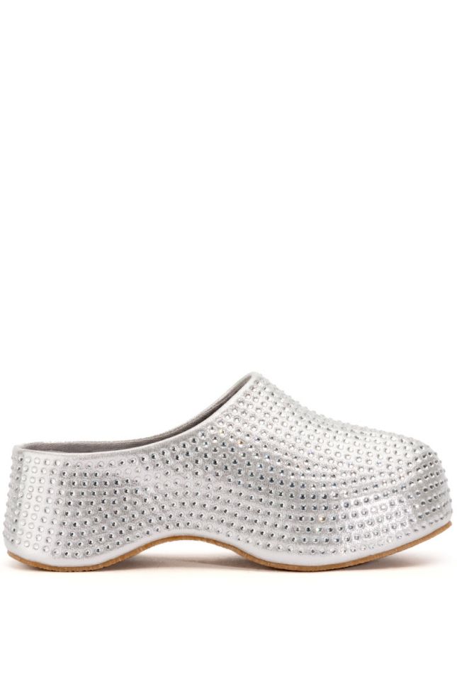 SET THE TONE EMBELLISHED CLOG IN SILVER