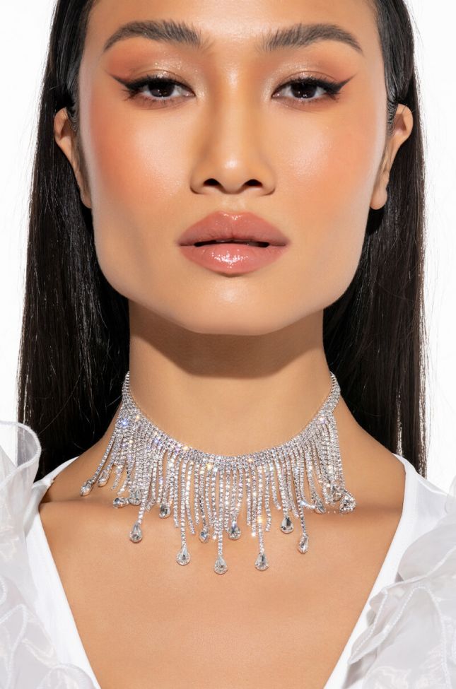 Front View Shes A Maniac Dripping Choker