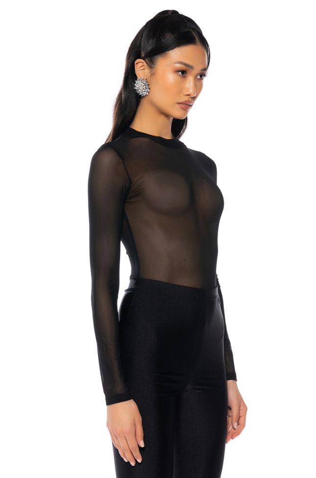 Front View Shes Gotta Have It Mesh Bodysuit 