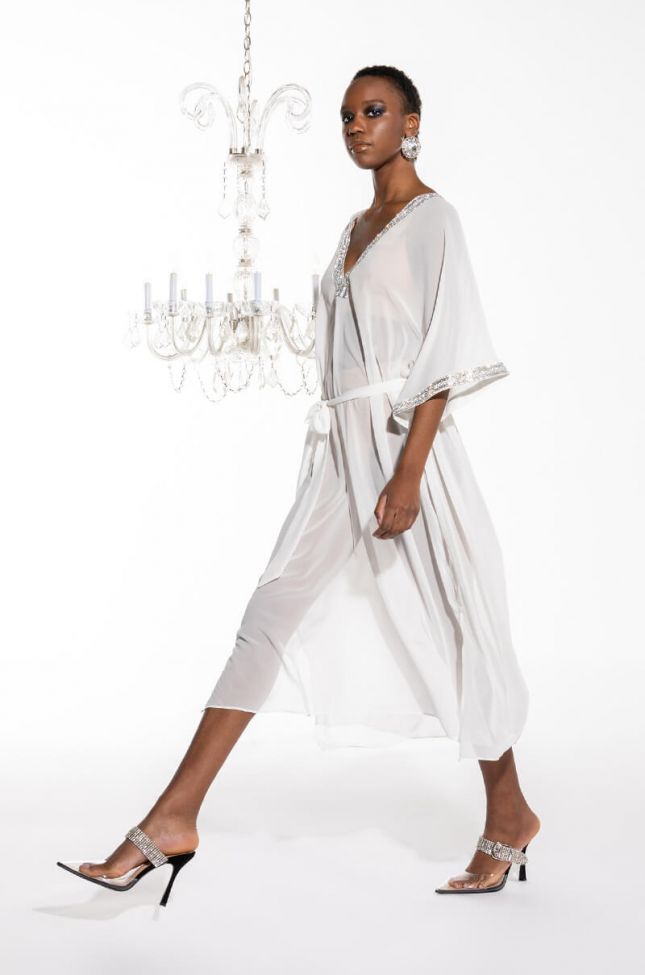 Front View Slay All Day Oversized Cover Up Maxi Dress