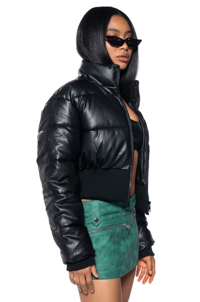 Side View Slim Fit Puffer Jacket