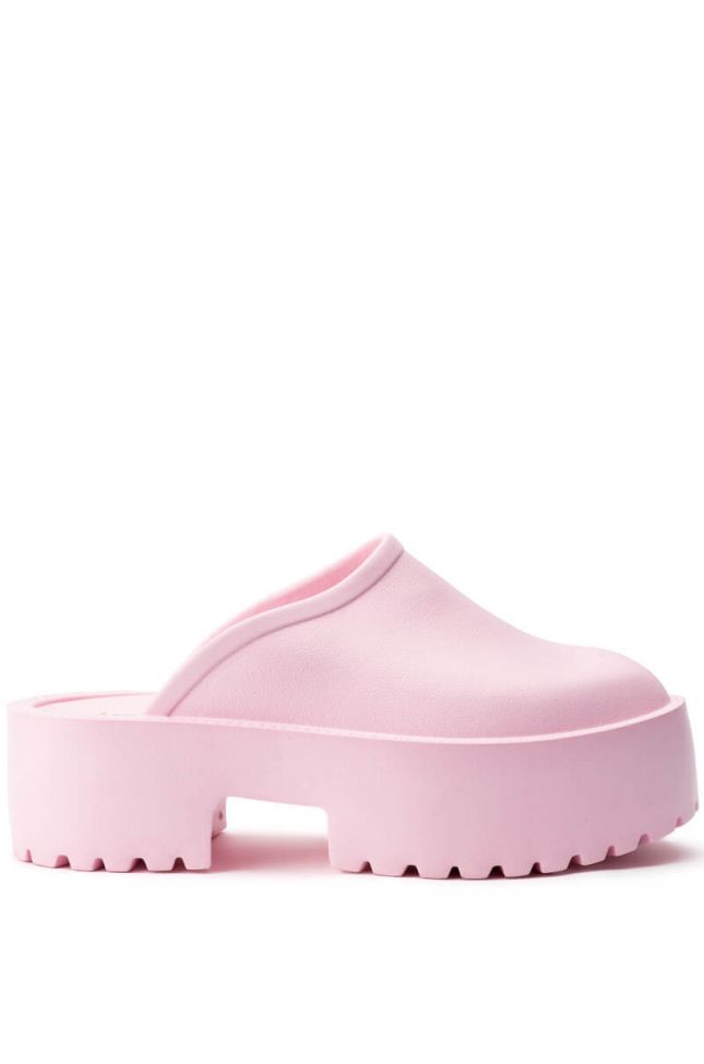 Side View Step Lively Slip On Mule In Pink