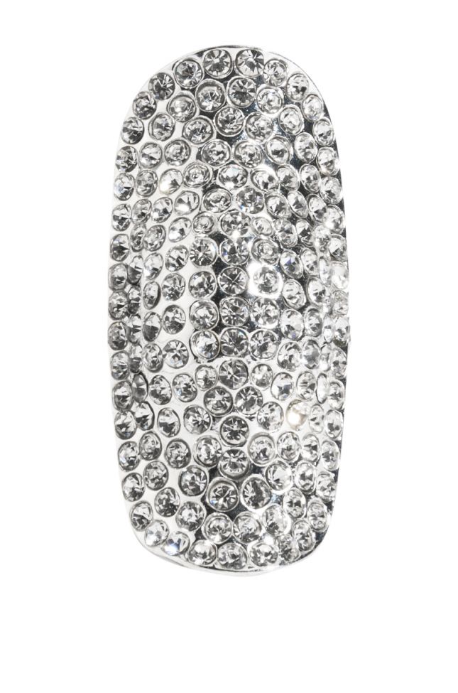 SUIT OF ARMOR RHINESTONE COCKTAIL RING