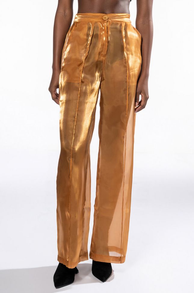 Front View Sun Kissed Shimmer Trouser