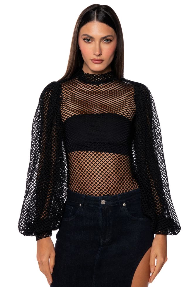 Front View Sweet Nothings Netted Blouse