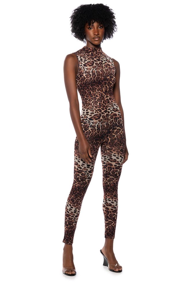 Front View Tabby Mesh Jumpsuit