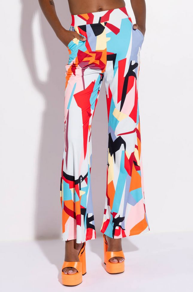 Front View Takin It Easy High Waist Palazzo Pant