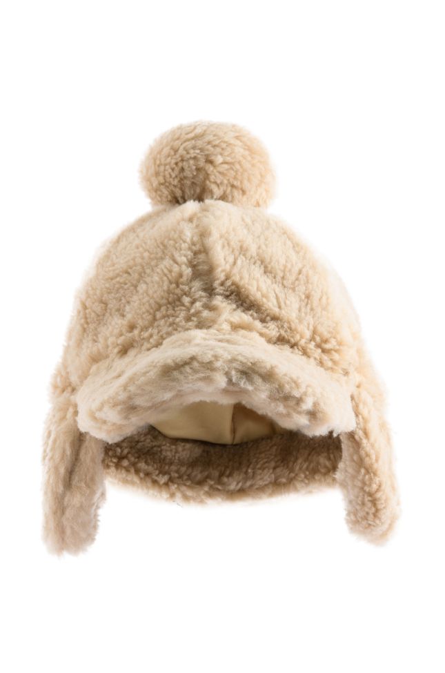 Side View Teddy Fur Baseball Hat