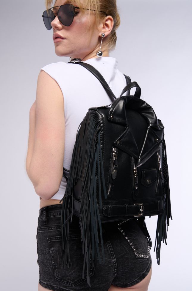 Front View The Moment Fringe Backpack