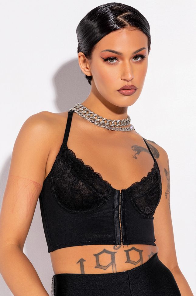 THE ULTIMATE LONGLINE LACE BRALETTE TOP