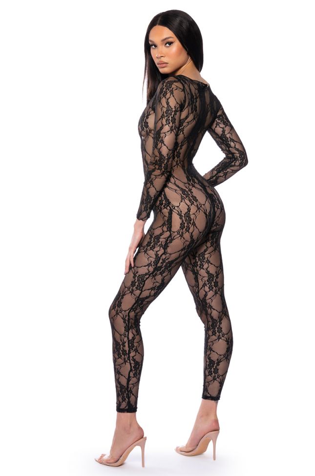 THE WINNER ALL OVER LACE JUMPSUIT