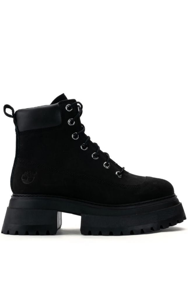 Side View Timberland Sky 6 Lace Up Boot In Black