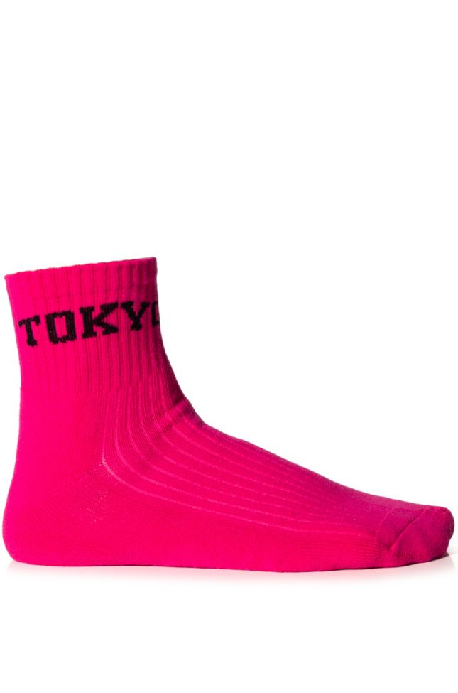 Side View Tokyo Pink Socks