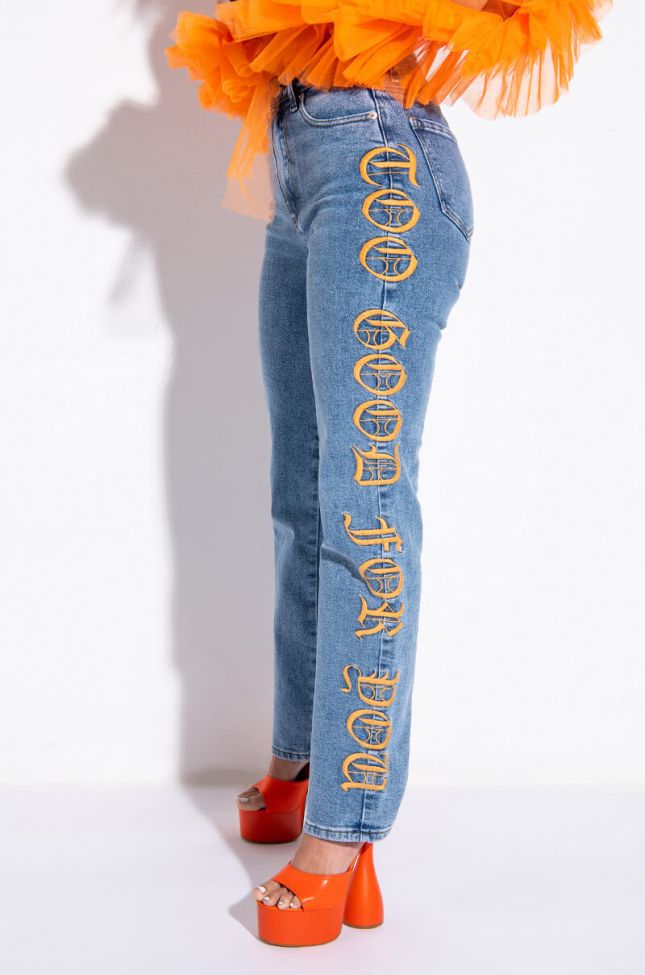 Front View Too Good For You Relaxed Jeans