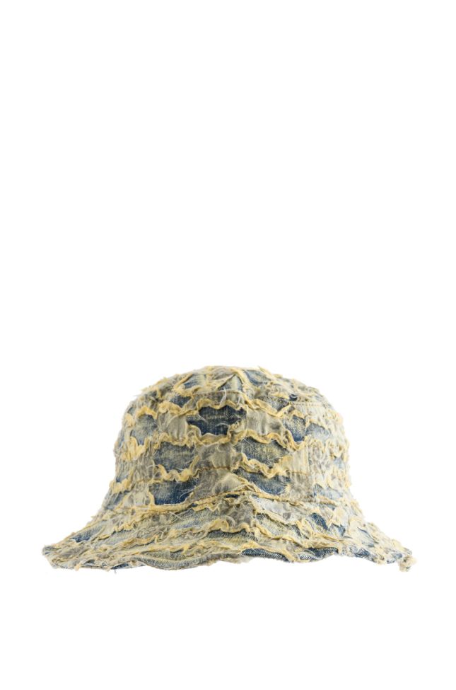 Side View Ultimate Distressed Bucket Hat