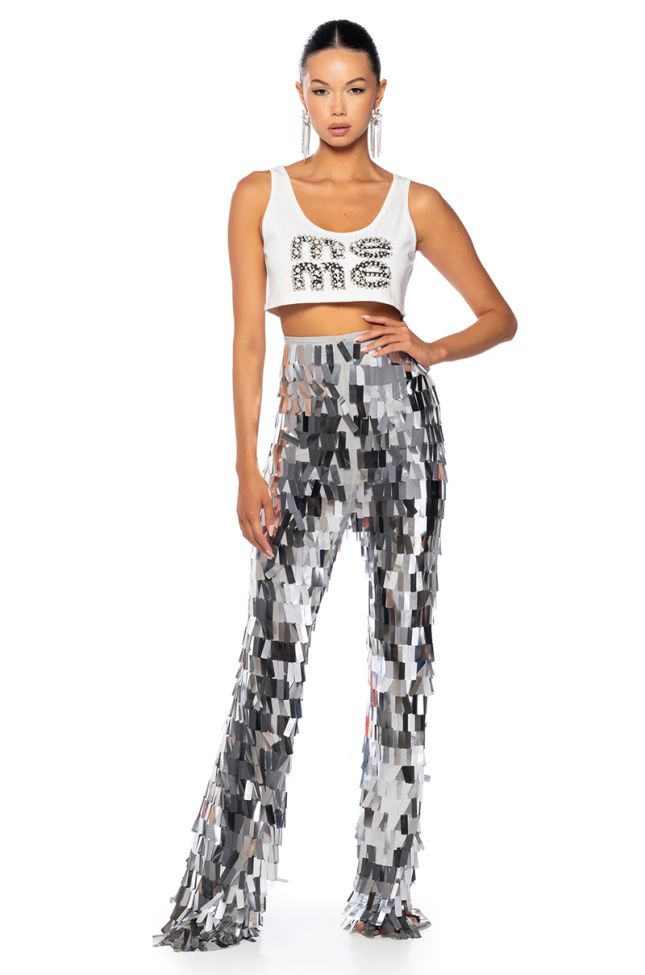 Side View Val Stretch Sequin Pant