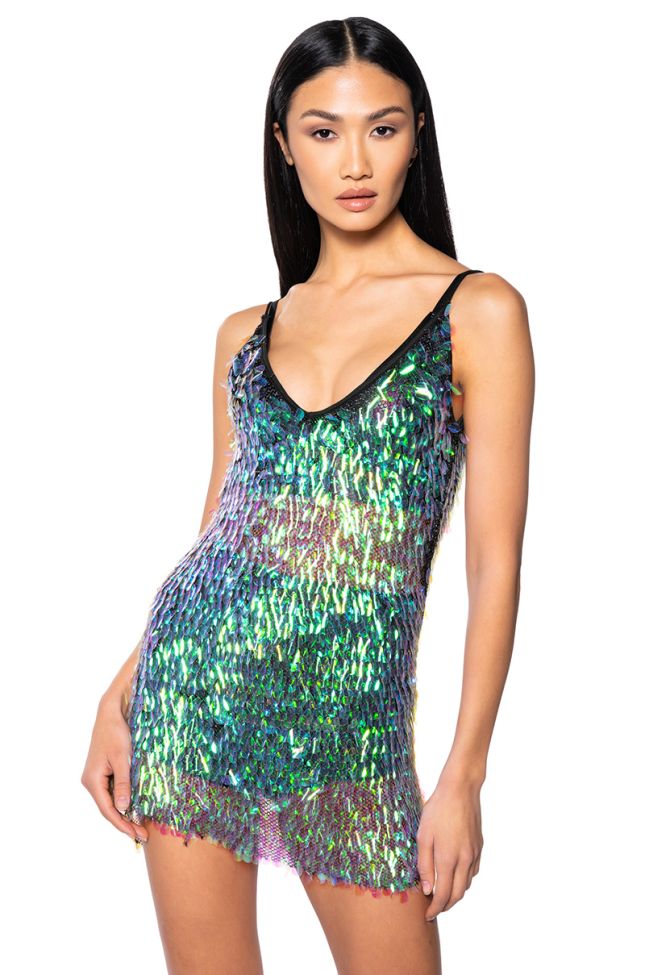 Extra View Where The People Are Sequin Mini Dress