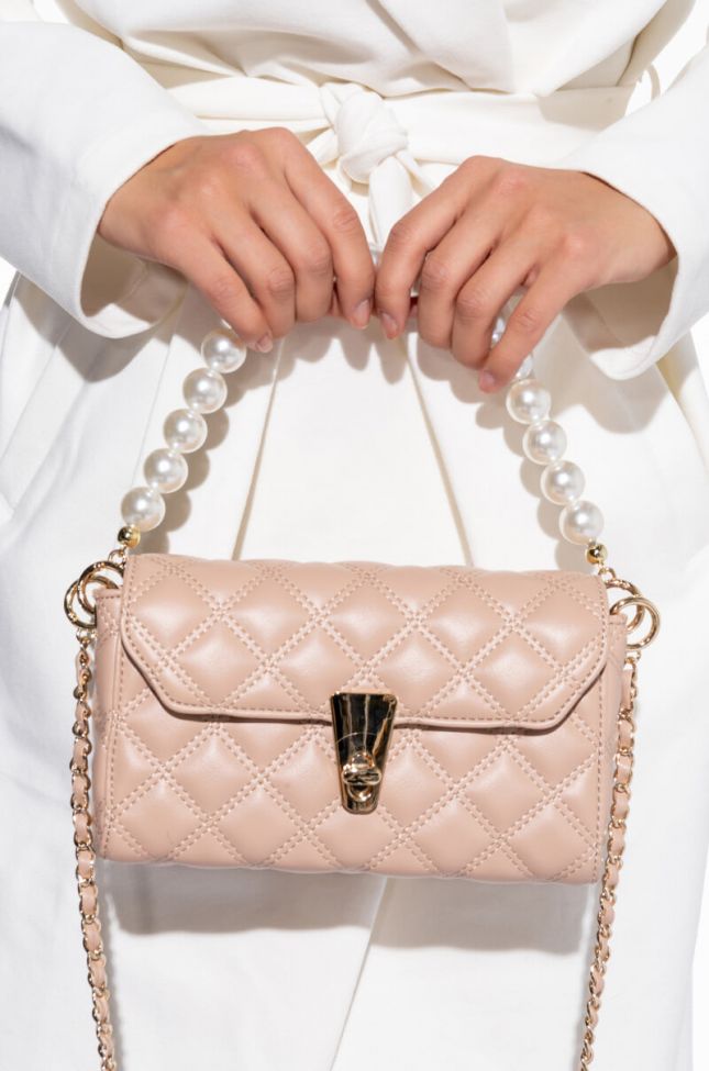 Side View You So Fine Pearl Quilted Purse