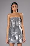 Sicah Mini Dress - Sequin Strapless Bodycon Dress in Pink/Silver - Showpo Bodycon Dresses | Cyber Monday Sale