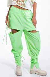 MINT CONDITION CARGO PANTS in neon green