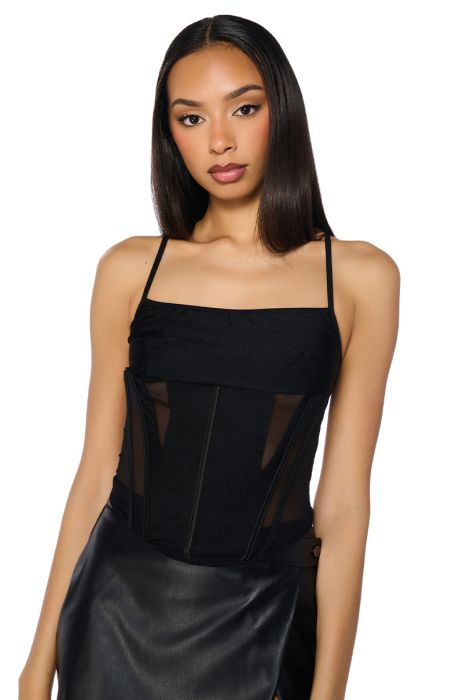 ALL OF THE LIGHTS STRETCHY SQUARE NECK CORSET