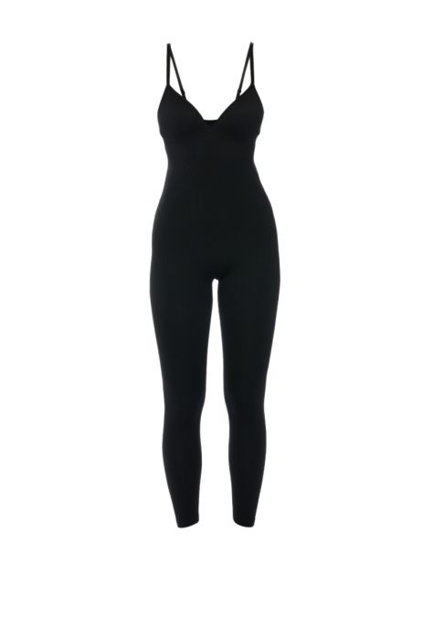 BETTER THAN ANYTHING STRUCTURED BUST CATSUIT in black