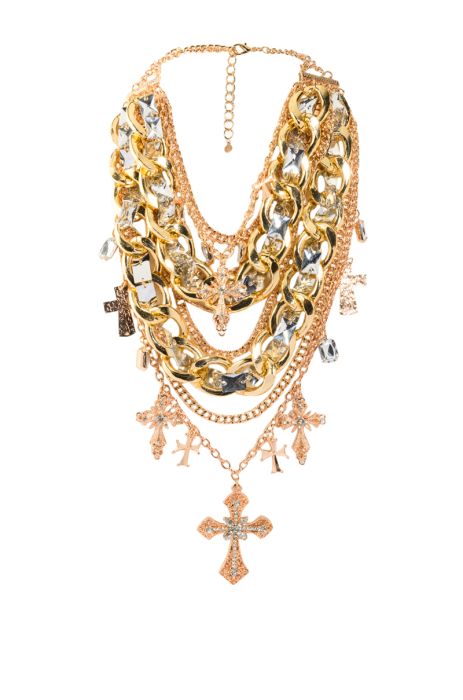 CROSS ME NECKLACE IN GOLD