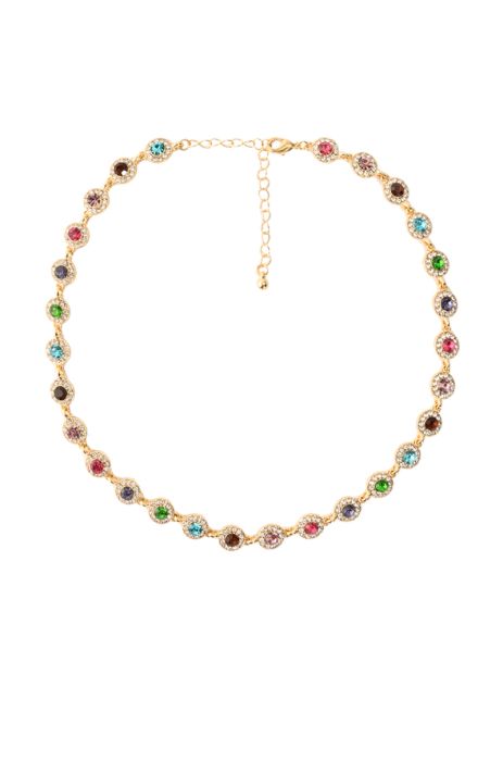 ITS GIVING LUXURY EMBELLISHED CHOKER in multi
