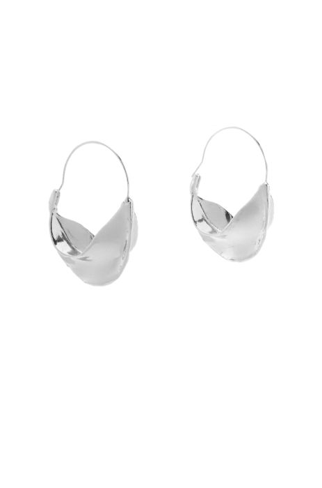 YOUR MUSE HOOP EARRING IN SILVER