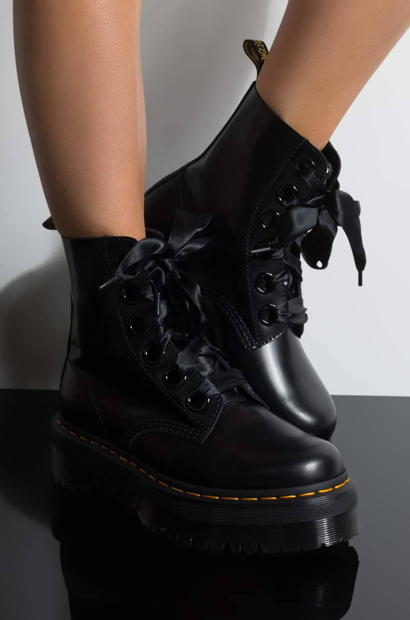 Dr. Martens Leather Ribbon Lace Up 
