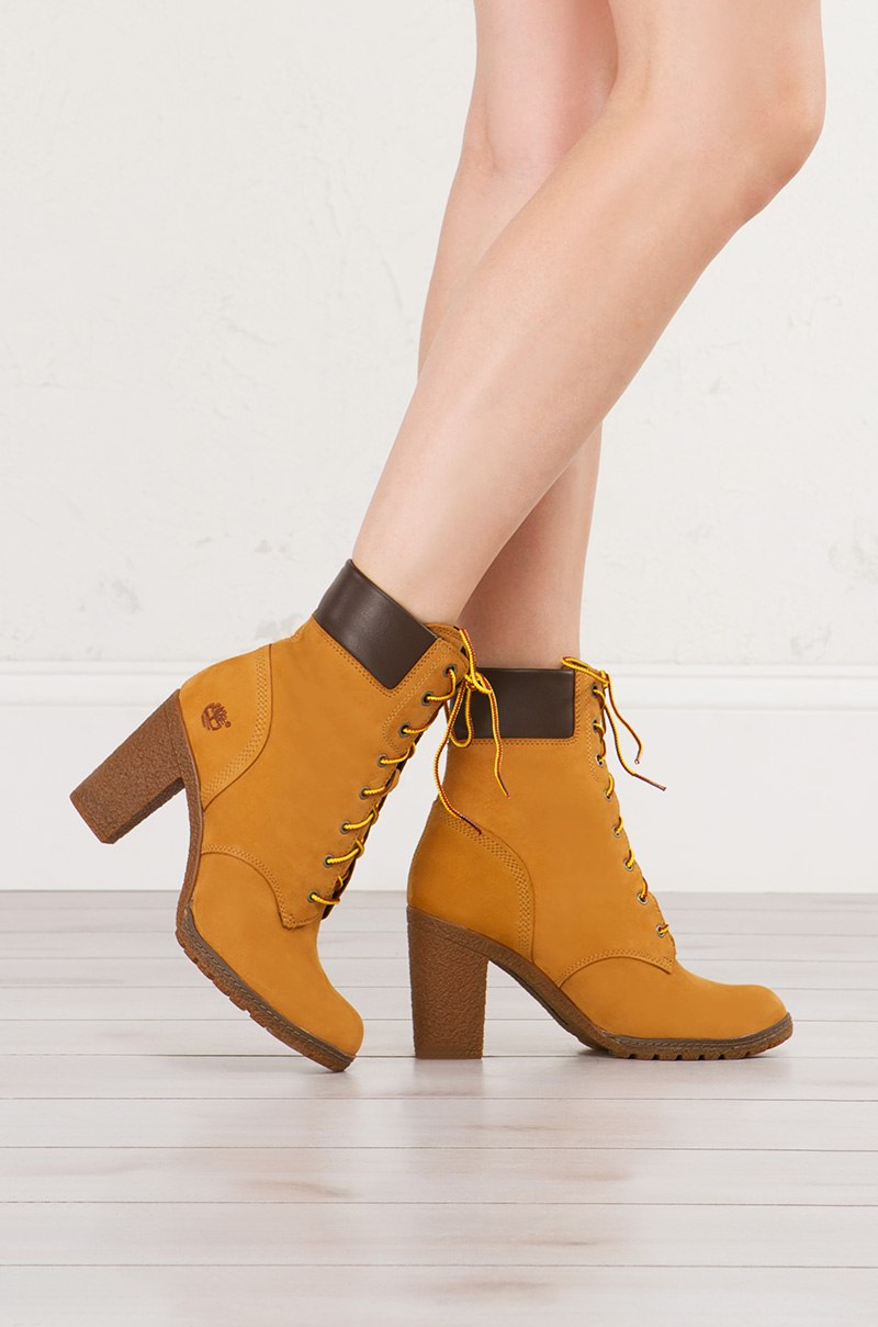 womens heeled timberland boots