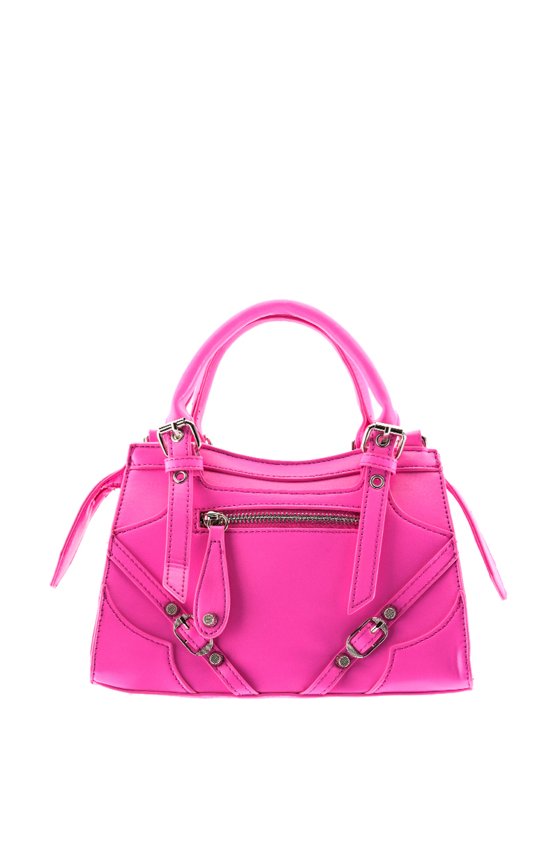 Pink/Black Pattern Interchangeable Bag Straps - Evelie Blu Boutique