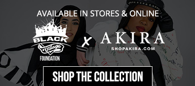 Black Village Foundation x AKIRA. Shop the collection.