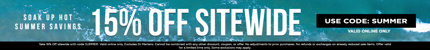 Take 15% Off Sitewide with code: SUMMER.