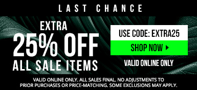 Take an additional 25% off marked-down sale items with code EXTRA25. All sales final. Valid online only.