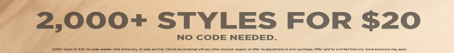 2,000+ styles for $20. No code needed.